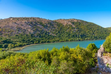 Arnavutluk 'taki Butrint ulusal parkının manzarası