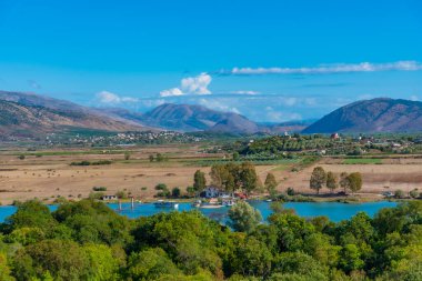 Arnavutluk 'taki Butrint Ulusal Parkı' nda balıkçı evi