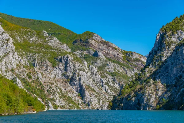 Beautiful Landscape Koman Lake Albania — Stock Photo, Image