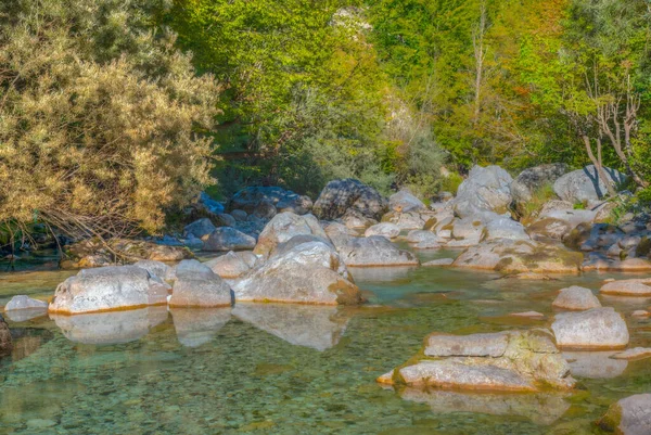 Valbona Fluss Umgeben Von Herrlicher Natur Albanien — Stockfoto