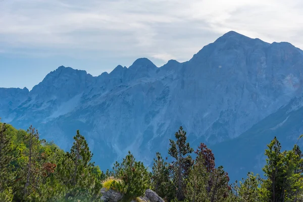 Prachtig Landschap Van Vervloekte Bergen Gezien Vanaf Valbona Theth Wandelroute — Stockfoto