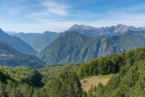 Schöne Landschaft Der Accursed Mountains Vom Valbona Theth Wanderweg Albanien — Stockfoto