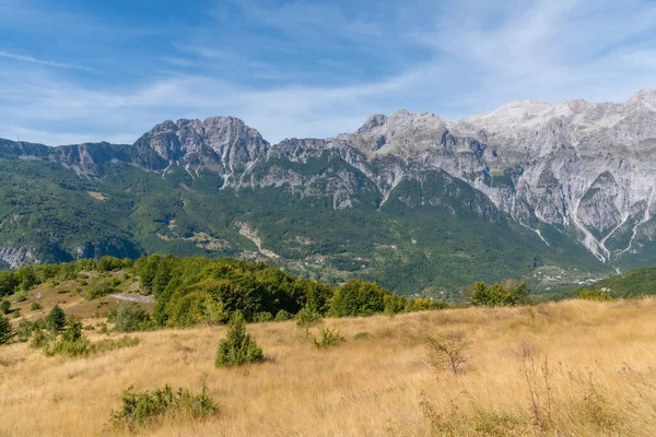 Schöne Landschaft Der Accursed Mountains Vom Valbona Theth Wanderweg Albanien — Stockfoto