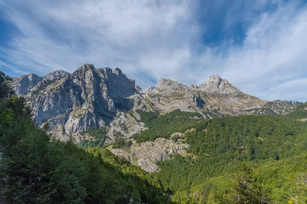 Prachtig Landschap Van Vervloekte Bergen Albanië — Stockfoto