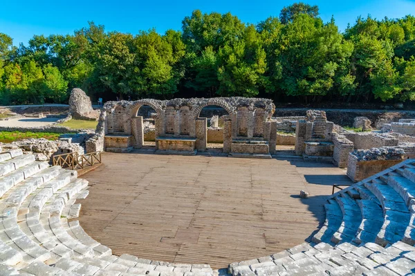 Arnavutluk Butrint Kentinde Roma Tiyatrosu — Stok fotoğraf