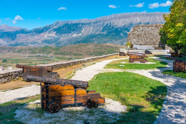 Arnavutluk Taki Cirokaster Şatosunda Top Atıldı — Stok fotoğraf