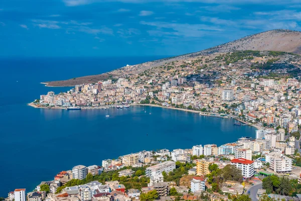 Vista Aérea Sarande Albania — Foto de Stock