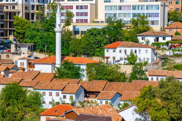 Aerial View Old Town Kruja Albania — Stock Photo, Image