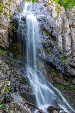 Bulgaristan 'daki Vitosha dağında Boyana şelalesi