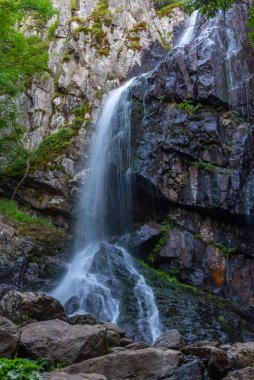 Bulgaristan 'daki Vitosha dağında Boyana şelalesi