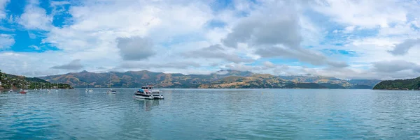 Beira Mar Akaroa Nova Zelândia — Fotografia de Stock