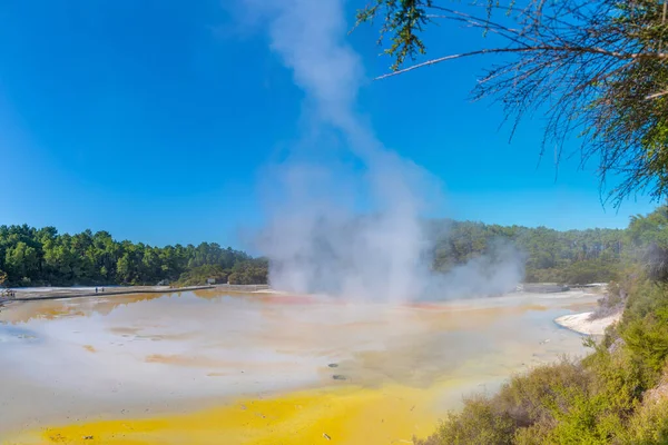 Konstnärspalett Wai Tapu Nya Zealan — Stockfoto