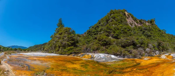Багряні Тераси Вулканічній Долині Веймангу Нова Зеландія — стокове фото