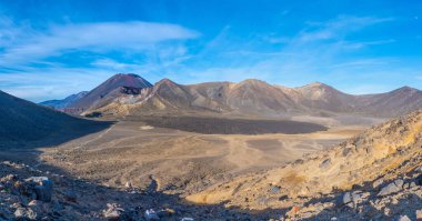 Yeni Zelanda 'daki Tongariro Ulusal Parkı' nda Ngauruhoe Dağı.