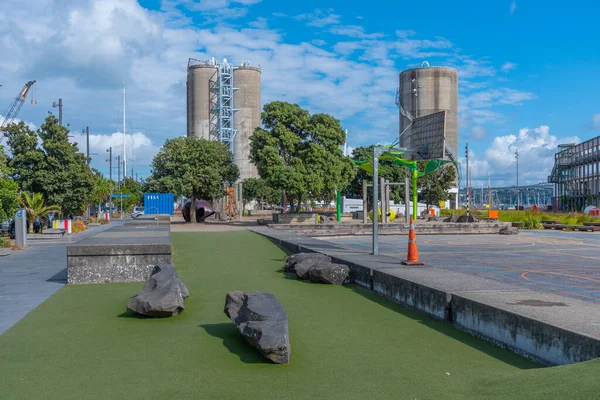 Silo Park Porcie Auckland Nowa Zelandia — Zdjęcie stockowe