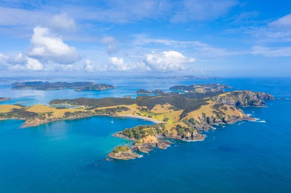 Vue Aérienne Île Urupukapuka Nouvelle Zélande — Photo