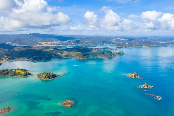 Vue Aérienne Baie Des Îles Nouvelle Zélande — Photo