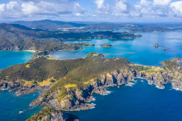 Vue Aérienne Baie Des Îles Nouvelle Zélande — Photo