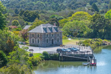Yeni Zelanda 'daki Kerikeri misyon istasyonunda taş deposu.