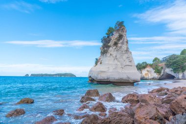 Yeni Zelanda 'daki Coromandel yarımadasında Te Hoho rock