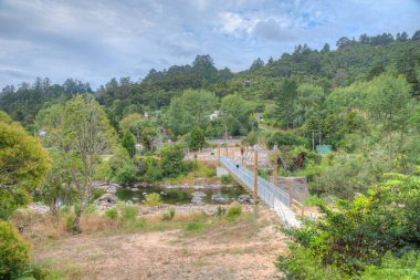 Yeni Zelanda 'daki Karangahake Boğazı' ndaki ohinemuri nehri.