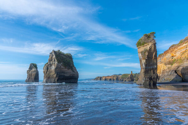 Three Sisters and the Elephant Rock in New Zealand