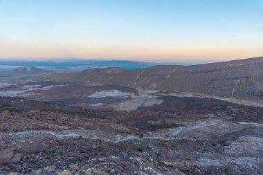 Yeni Zelanda 'daki Tongariro Milli Parkı' nda Şeytanın Merdivenleri