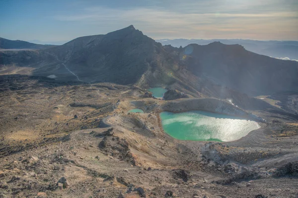 Emerald Λίμνη Στο Εθνικό Πάρκο Tongariro Στη Νέα Ζηλανδία — Φωτογραφία Αρχείου