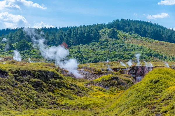 Los Cráteres Luna Paisaje Geotérmico Nueva Zelanda — Foto de Stock