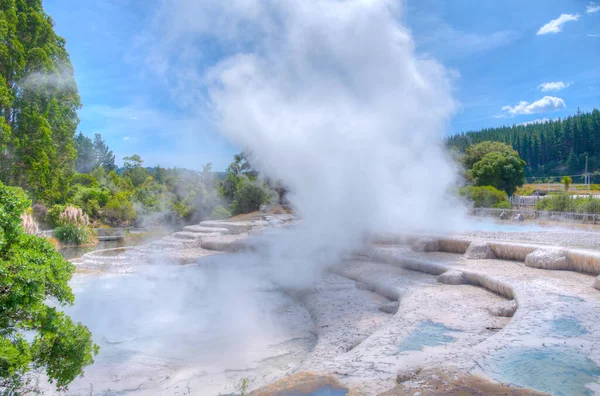 Geyser Wairakei Terrace Zélandon — Stock Fotó