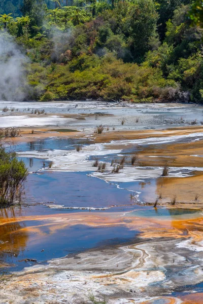 Kieselsteinterrassen Bei Orakei Korako Neuseeland — Stockfoto