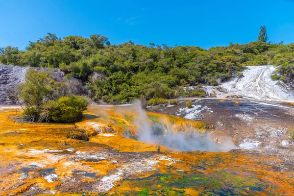 Silica Terraces Orakei Korako New Zealand — стокове фото