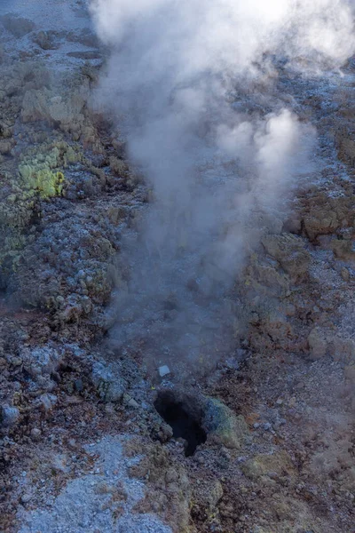 Fumaroles Hell Gate Geothermal Reserve New Zealand — Stock Photo, Image