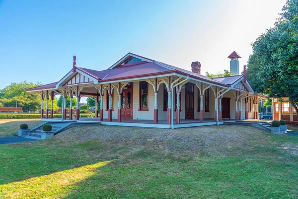 Maison Thé Runanga Dans Les Jardins Gouvernement Rotorua Nouvelle Zélande — Photo