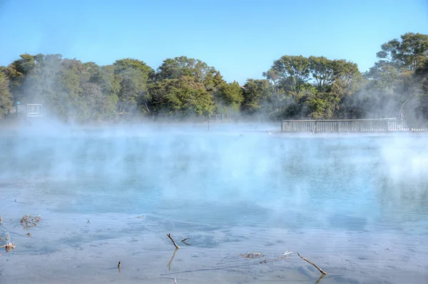 Γεωθερμική Λίμνη Στο Πάρκο Kuirau Στη Ροτόρουα Της Νέας Ζηλανδίας — Φωτογραφία Αρχείου