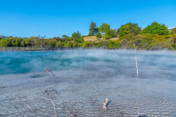 Geotermální Rybník Parku Kuirau Rotorce Nový Zéland — Stock fotografie