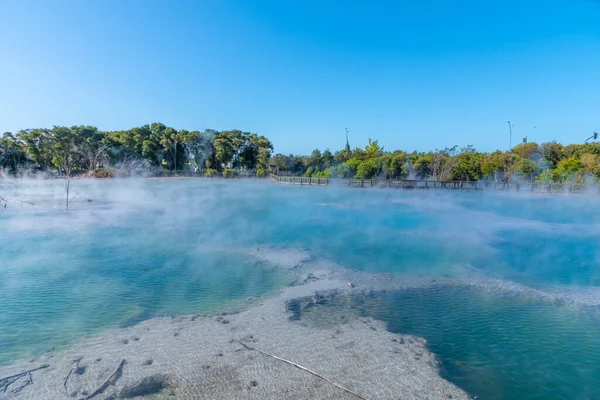 Yeni Zelanda Rotorua Daki Kuirau Parkında Jeotermal Gölet — Stok fotoğraf