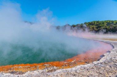 Yeni Zelanda, Wai-O-Tapu 'da şampanya havuzu.