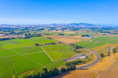 Yeni Zelanda 'daki Kuzey Adası' nın kırsal manzarası