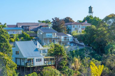 Napier, Yeni Zelanda 'daki Bluff Hill' deki konutlar