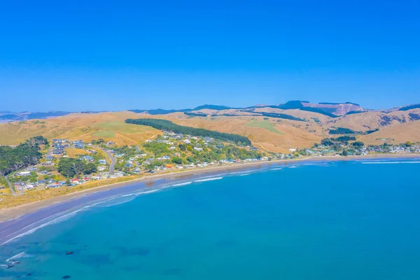 Aerial View Castlepoint Beach New Zealand — Stock Photo, Image