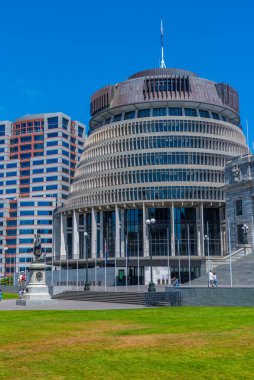 Wellington 'da Yeni Zelanda Parlamentosu Arı Kovanı Binası