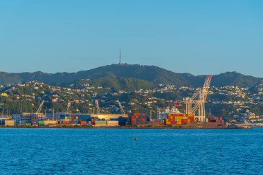 Wellington, Yeni Zelanda 'daki konteyner limanı