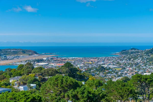 Aerial View Wellington International Airport New Zealand — Stock Photo, Image