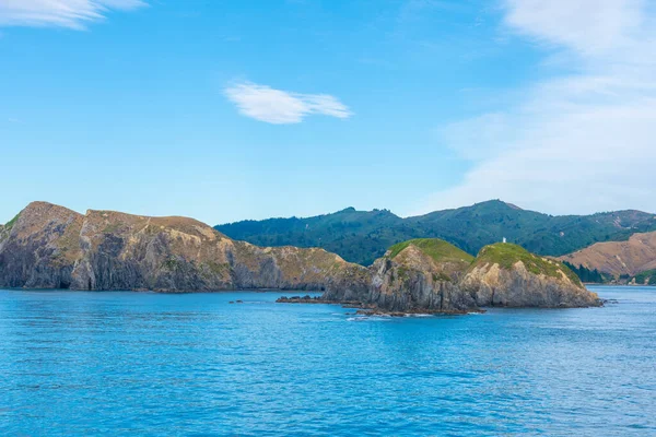 Faro Costa Norte Isla Sur Nueva Zelanda — Foto de Stock