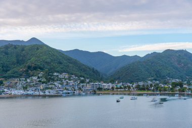 Picton 'un Yeni Zelanda' daki manzarası