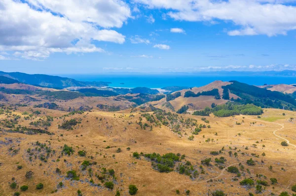 Krajobraz Nowej Zelandii Wokół Wzgórza Takaka — Zdjęcie stockowe