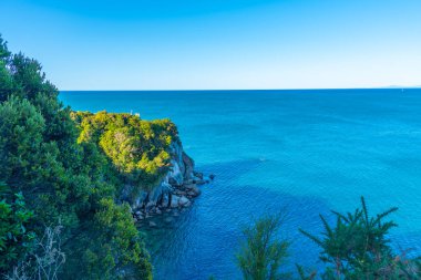 Yeni Zelanda 'daki Abel Tasman Ulusal Parkı' nda Te Pêea Körfezi