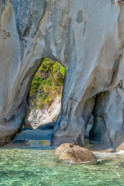 Holes Rock Abel Tasman National Park New Zealand — стокове фото
