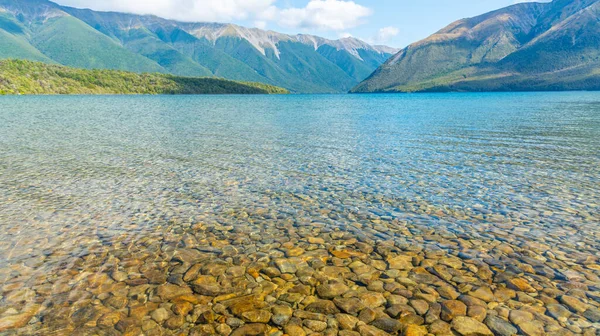 Vista Lago Rotoiti Nova Zelândia — Fotografia de Stock